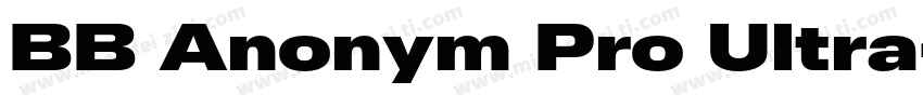 BB Anonym Pro Ultra字体转换